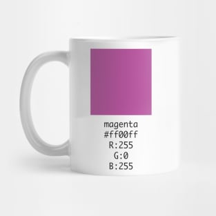 Magenta Hex and RGB Code Mug